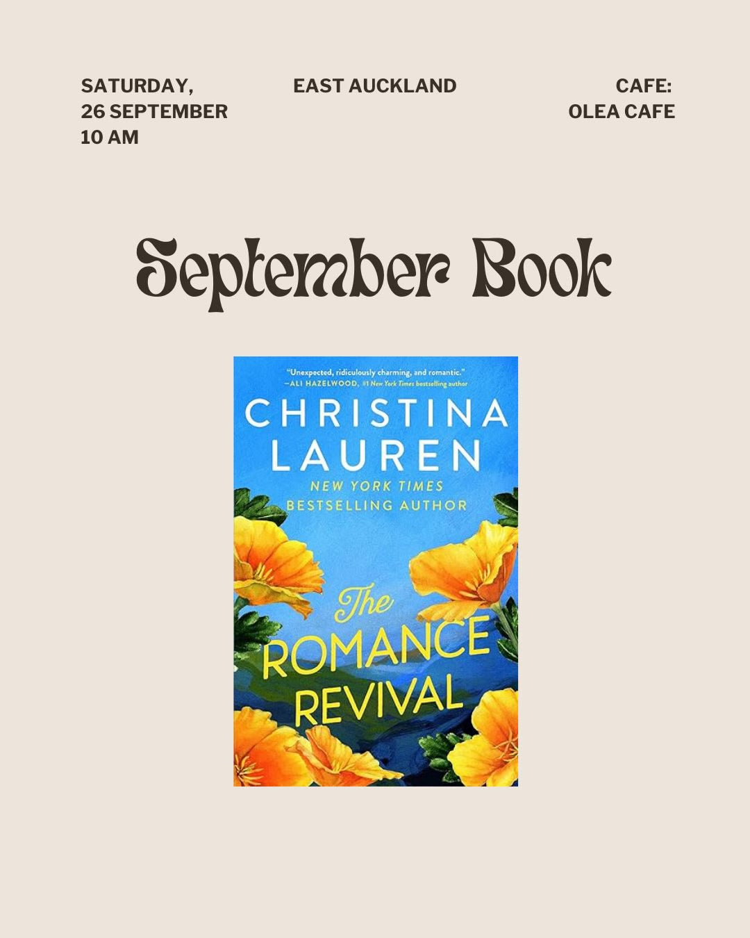 Book Club September